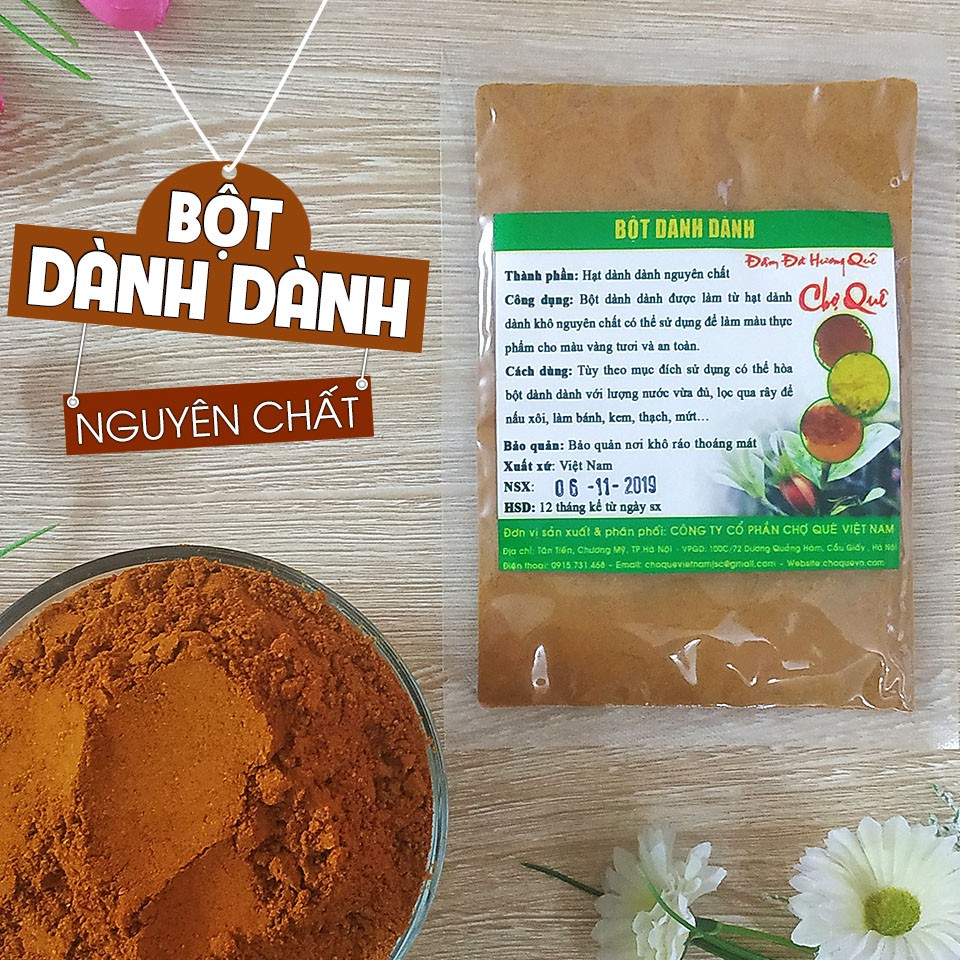 Bột Dành Dành Nguyên Chất 200g