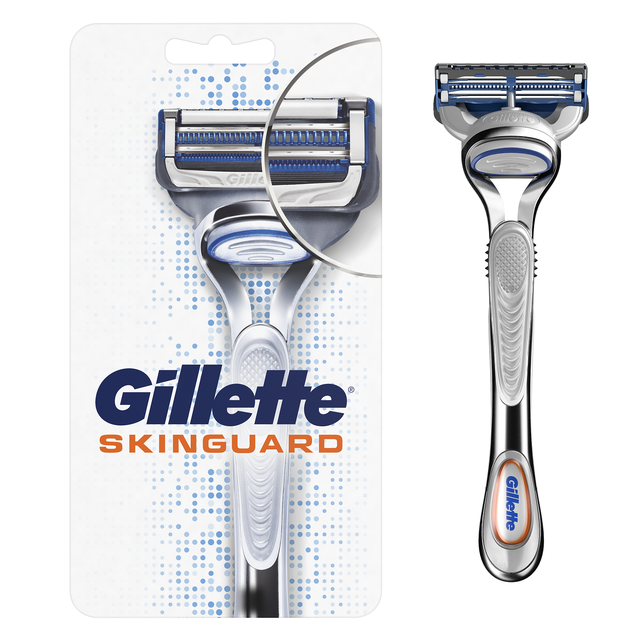 Combo dao cạo râu Gillette Skinguard 1UP + lưỡi Gillette Skinguard 2S