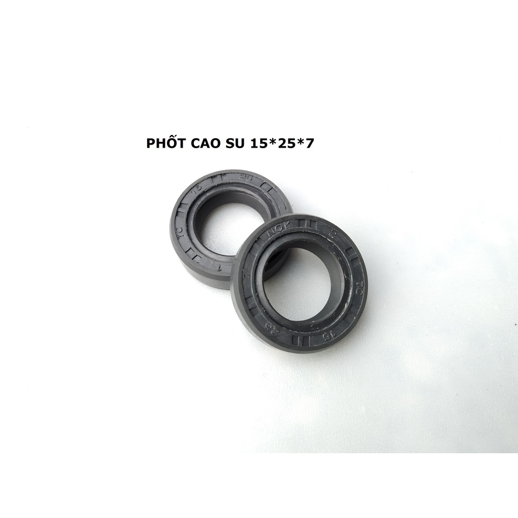 Combo 10 Phốt  cao su 15*25 chống nước  XE ĐIỆN MINH THÁI