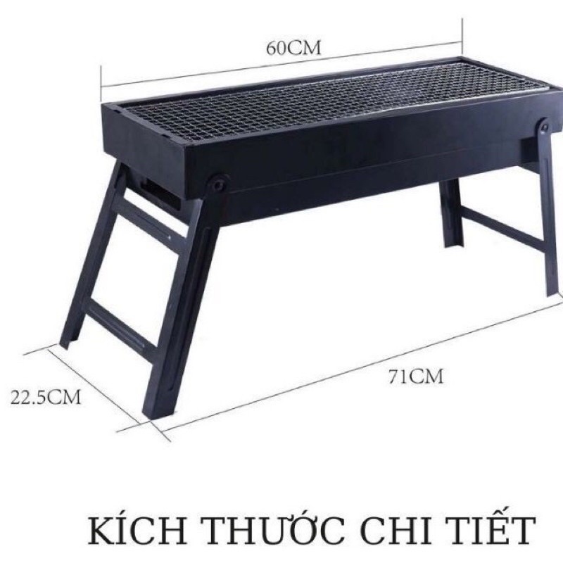 Bếp nướng than hoa BBQ ⚡𝑭𝑹𝑬𝑬 𝑺𝑯𝑰𝑷⚡ngoài trời cao cấp thiết kế kiểu dáng năng động thông minh