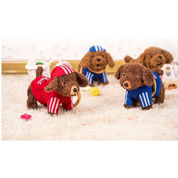 [ MÃ 522ĐCTEGR giảm 10% cho đơn 500K ] Chó Bông Chạy Pin Siêu Cute Nhiều Màu Biết Hát Biết Đi Lắc Mông Cho Bé Yêu