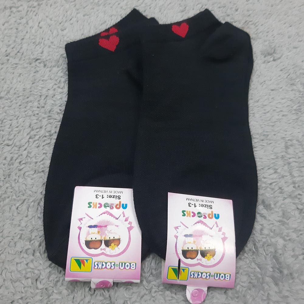 Combo 5 Đôi Vớ Tất Nam Cổ Ngắn Thêu Trái Tim Thời Trang TC1072