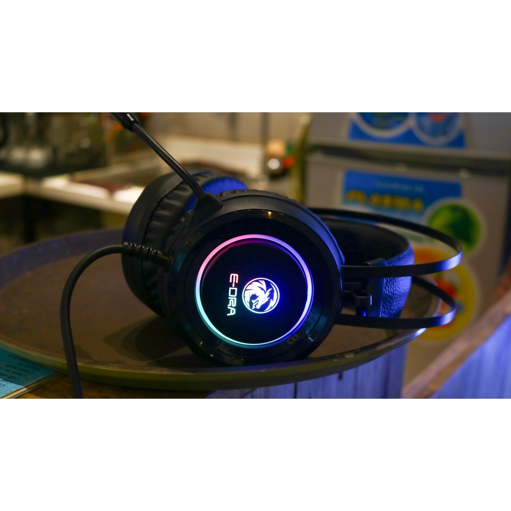 Tai nghe E-DRA 410 PRO - Đèn led RGB cực đẹp - Chân USB 7.1 - Bảo hành 12 tháng - Lỗi 1 đổi 1