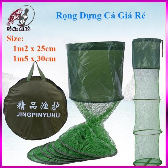 🟢 Rỏ Đựng Cá, Rọng Đựng Cá, Túi Đựng Cá 30cmx1m5 Cao Cấp