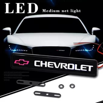 1 Đèn LED Trang Trí Lưới Tản Nhiệt Trước Cho Xe Hơi Chevrolet Cruze Colorado trailblazer camaro spark sail trax suburban malibu corvette tahoe Optra