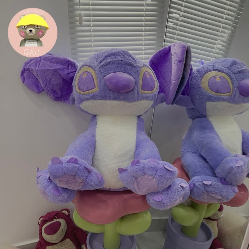 Gấu bông Stitch tím pastel mộng mơ 45cm 60cm 80cm
