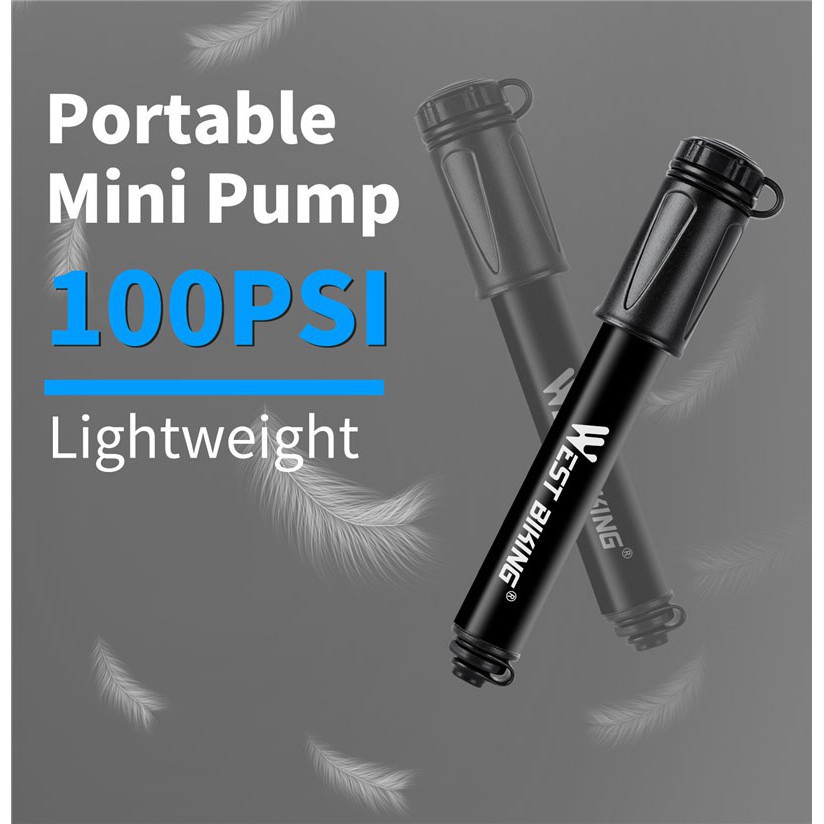 WEST BIKING Ống Bơm Xe Đạp mini Di Động Tiện Lợi Phụ Kiện Xe Đạp