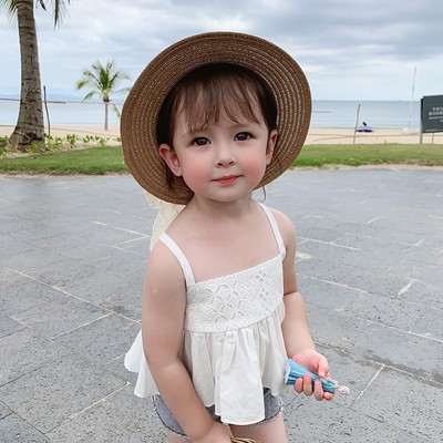 Áo hai dây thời trang mùa hè kiểu Hàn Quốc thoải mái dành cho bé gái