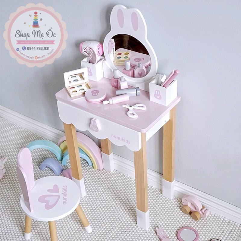Hàng cao cấp chính hãng - Bộ Bàn Ghế Trang Điểm Nunukids