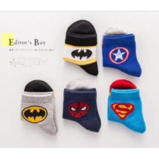 Set 10 Đôi Tất Siêu Nhân Cho Bé