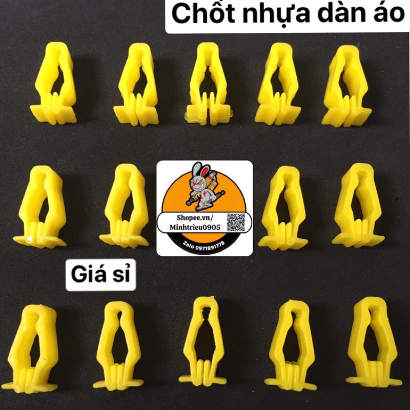 Chốt kẹp nhựa dàn áo Honda Yamaha