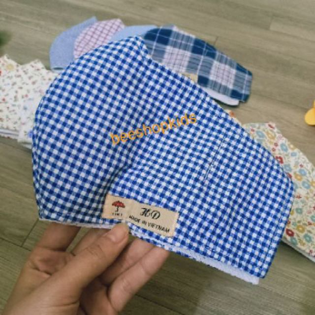 Khẩu trang vải 4 lớp dài che tai