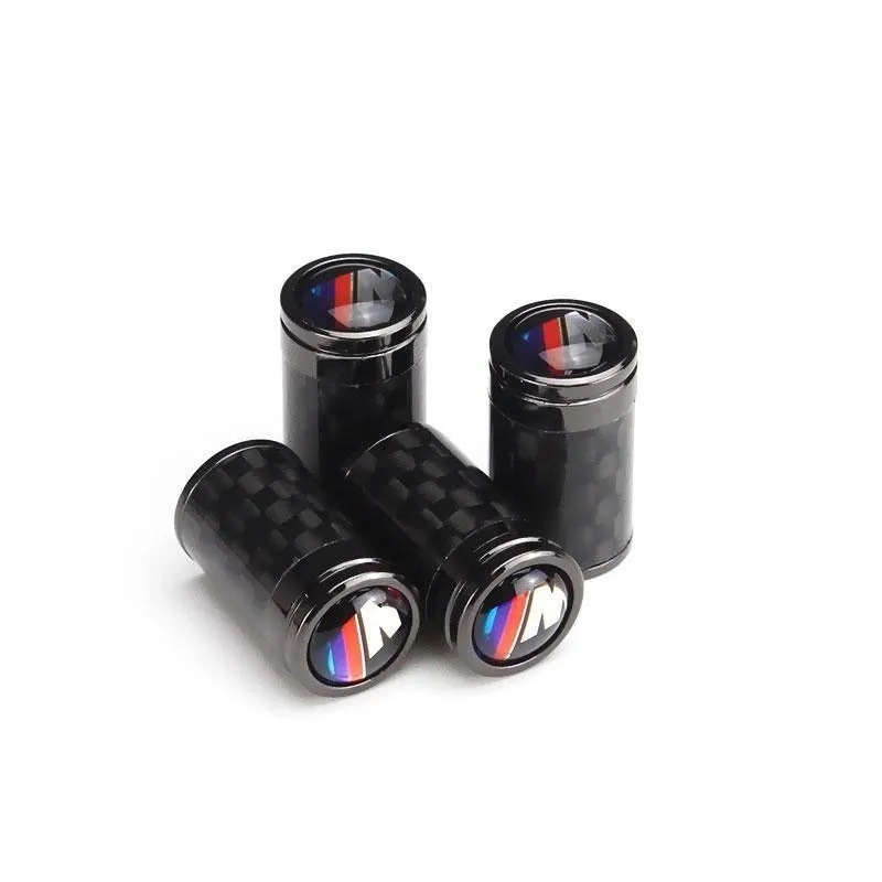 Set 4 Nắp Van Lốp Xe BMW m BMW X1 X3 M3 M5 X1 X5 X6 Z4 3 5 7 Series Bằng Sợi Carbon