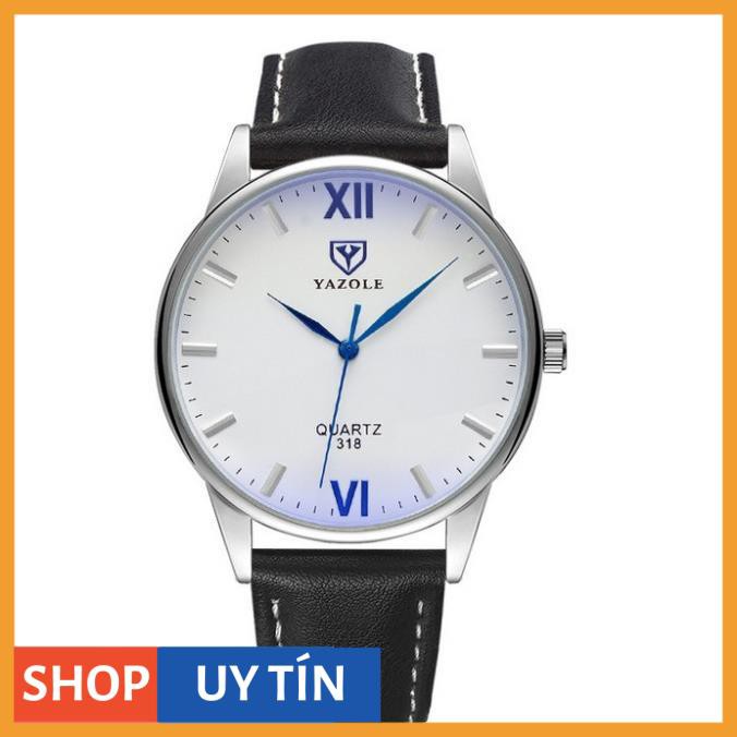 [Hàng Cao Cấp] Đồng hồ nam Yazole ms047 size 40mm dây da | BigBuy360 - bigbuy360.vn