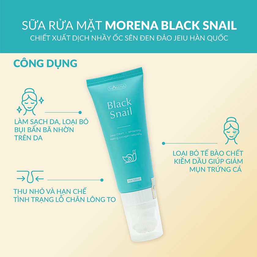 Sữa rửa mặt Black Snail Huyền Phi 100ml