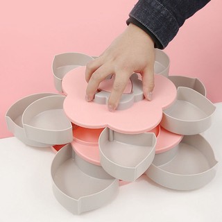 Combo 5 khay mứt Tết xòe 10 cánh hoa, hộp đựng bánh kẹo
