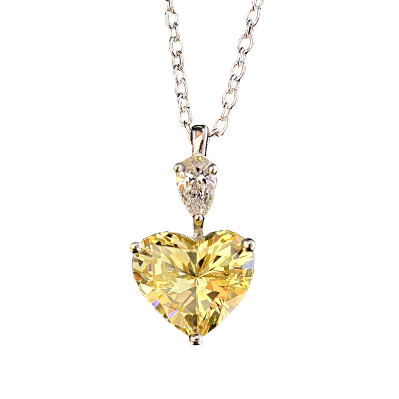 S925 Silver Ladies Elegant Diamond Necklace