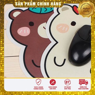 [HÀNG CHÍNH HÃNG_FREESHIP] Bàn di chuột( Miếng lót chuột) hình gấu dễ thương 17*22CM