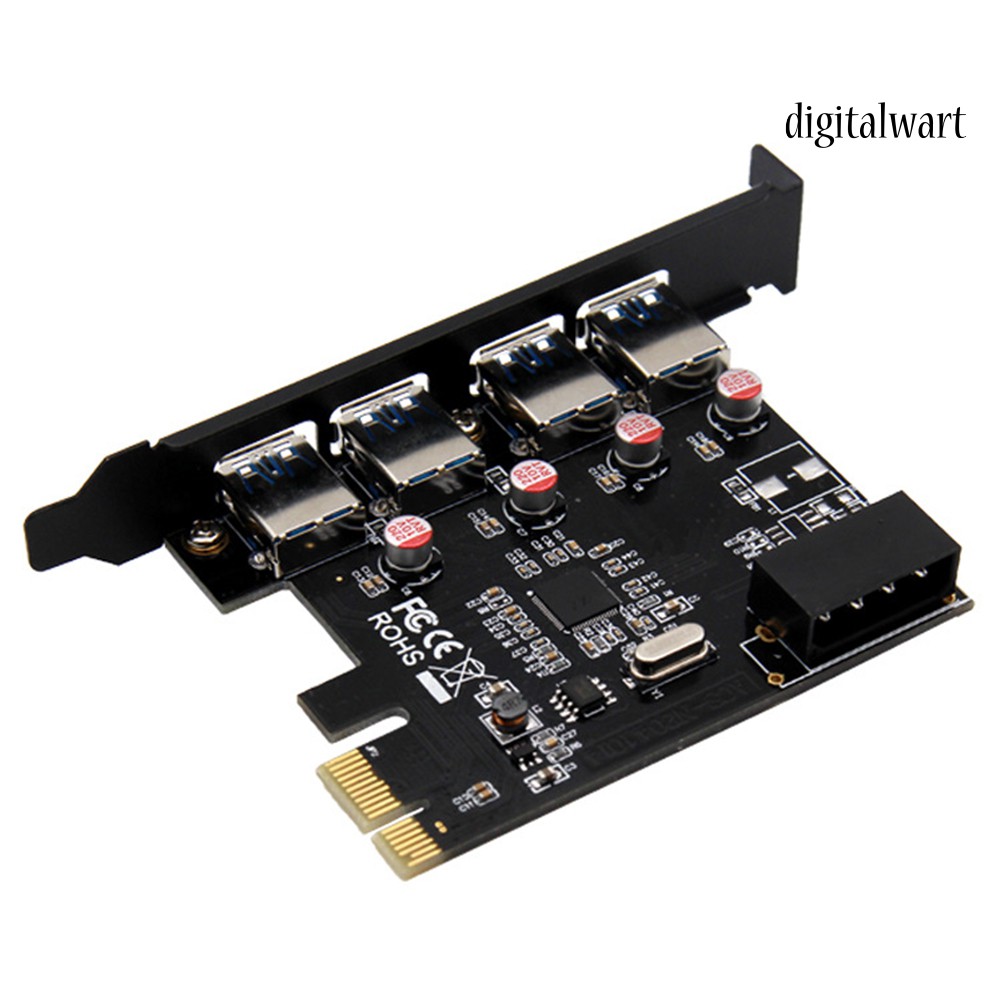 Bộ Chuyển Đổi Thẻ Mở Rộng Pci-e Sang Usb 3.0 4 Cổng | BigBuy360 - bigbuy360.vn