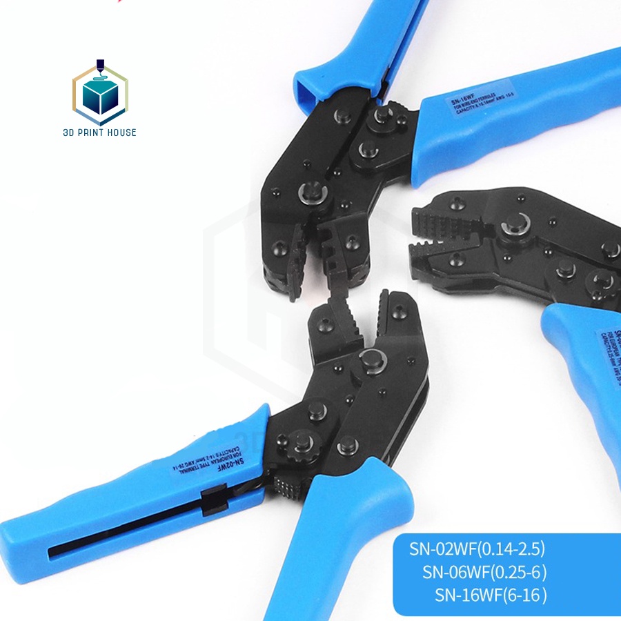 Kềm Bấm Cos Pin - Tròn SN-02WF 06WF 16WF 0.14-2.5mm Loại Tốt