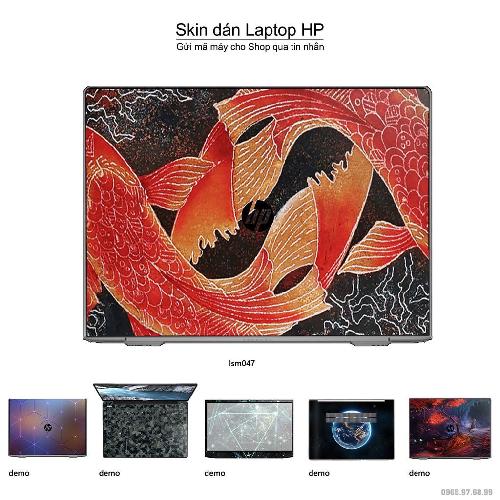 Skin dán Laptop HP in hình Song Ngư (Pisces) - lsm047 (inbox mã máy cho Shop)