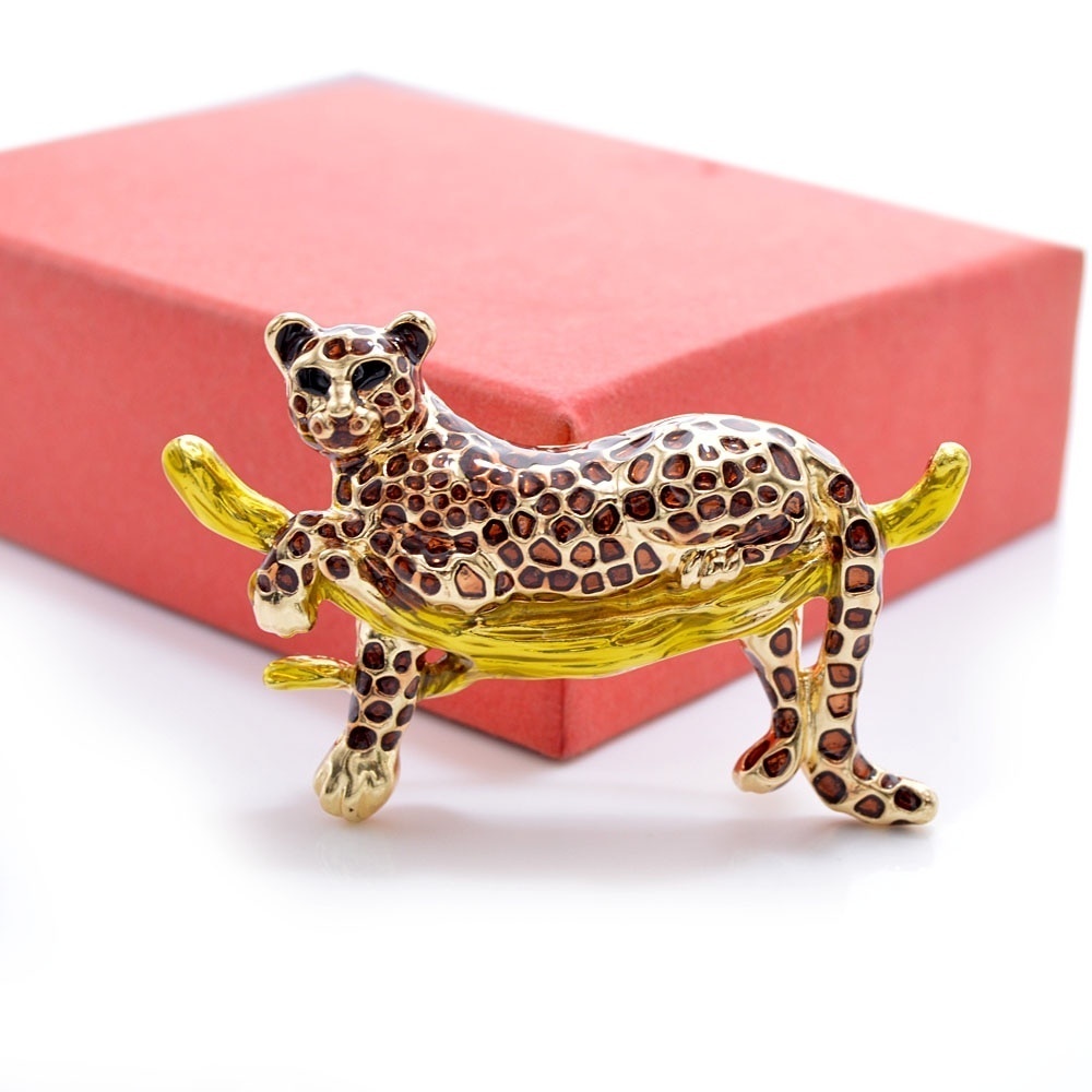 Ghim cài áo hình con báo thời trang cho nữ