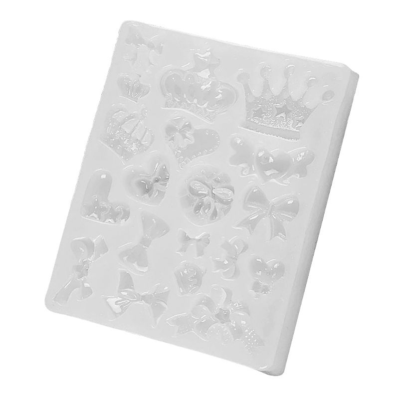 Aoto Khuôn Silicon Siêu Tím Hình Vương Miện Trái Tim 3D Sáng Tạo