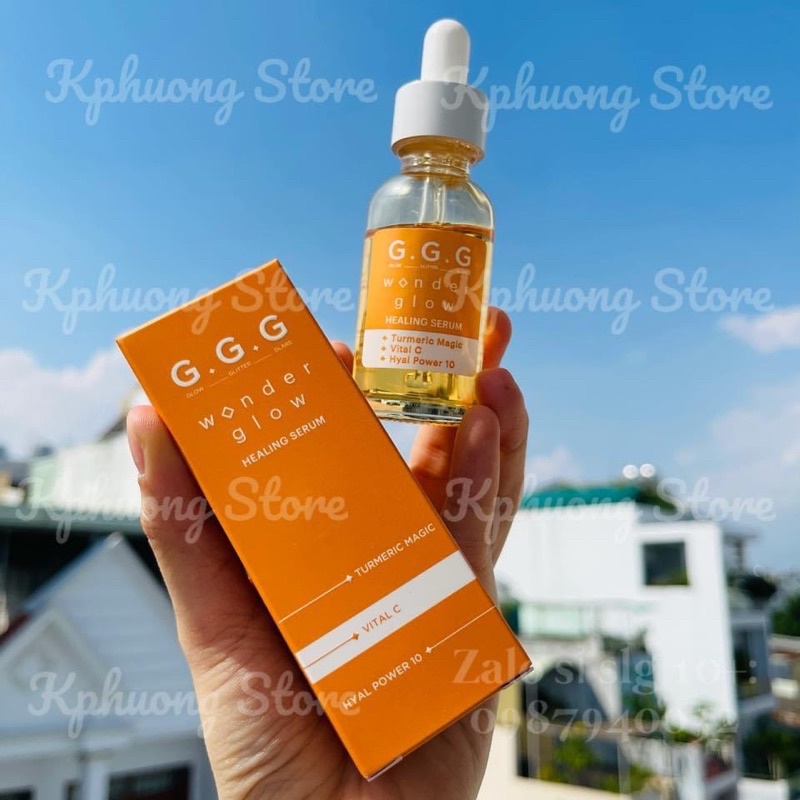 Serum GGG Wonder Glow Healing Vital C Turmeric Sáng Da Mờ Thâm Ngừa Mụn 30ml ( Hàn Quốc)