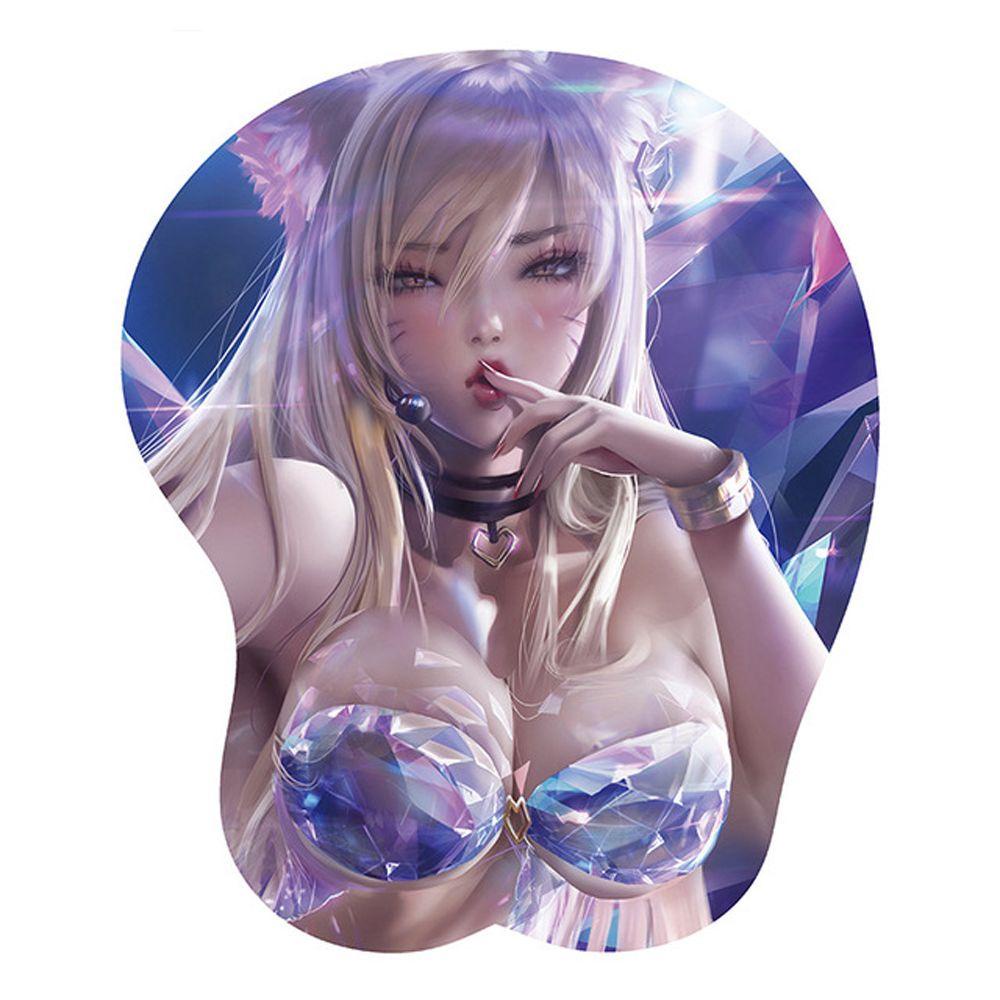 Miếng lót chuột máy tính MMULCK có đệm kê cổ tay 3D silicone anime sáng tạo thoải mái tiện lợi