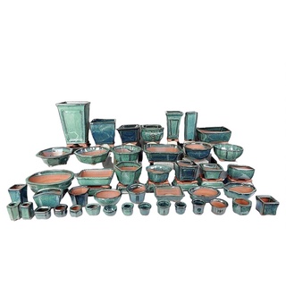 combo 10 Chậu gốm mini trồng sen đá bonsai