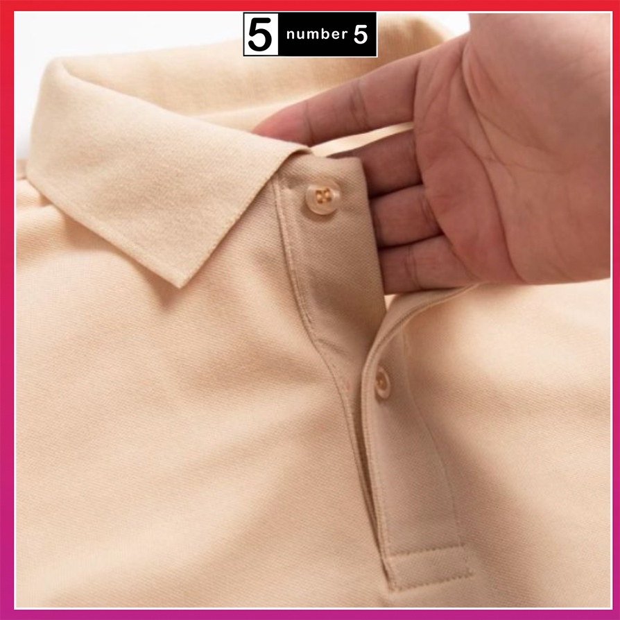 Áo Thun Polo Nam Trơn Vải Cá Sấu Cotton Cao Cấp Ngắn Tay