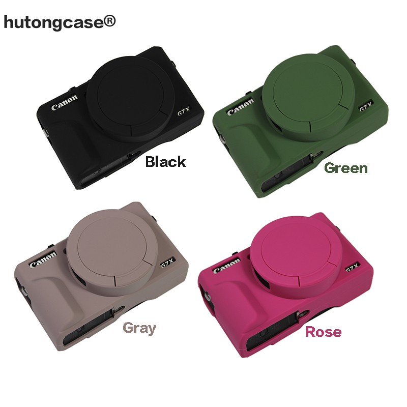 Túi Video Camera Đẹp Cho Canon G7XII G7X II G7X mark 3 G7X III G7XIII Vỏ Silicon Cao Su Camera Vỏ Bả