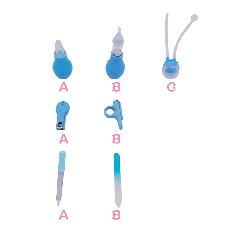 Bộ 14 Dụng Cụ Chăm Sóc Sức Khỏe Cho Bé Với Vỏ Đựng Dây Kéo Nhỏ Gọn