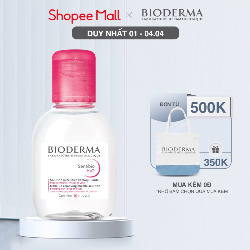 Dung dịch làm sạch và tẩy trang công nghệ Micellar Bioderma Sensibio H2O