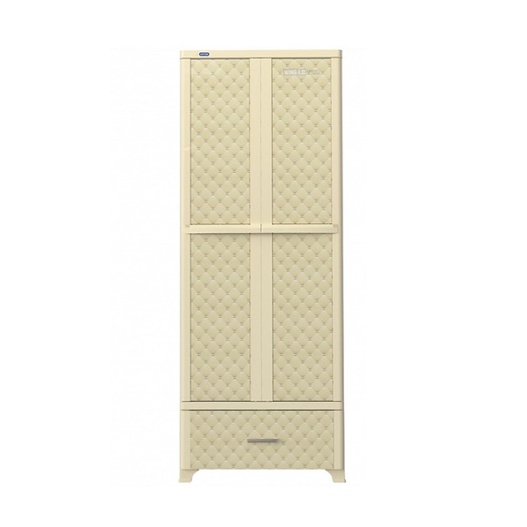 Tủ nhựa Duy Tân Wing L1N - màu kem, xám, trắng. KT (RxSxC): 70 x 50 x 185 cm