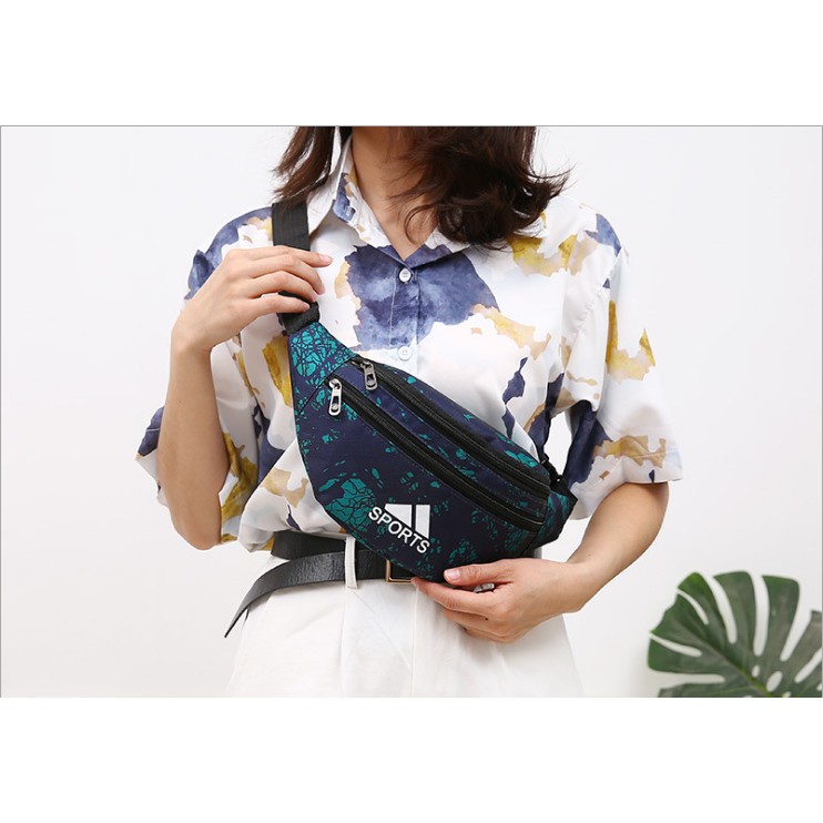 Túi bao tử họa tiết phối màu đẹp mắt (4 màu) | BigBuy360 - bigbuy360.vn