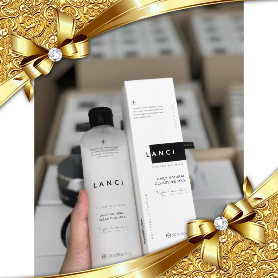 Nước Tẩy Trang Lanci Daily Natural Cleansing 300ml, Sữa Tẩy Trang Lanci Hàn Quốc Mit Beauty Làm Sạch Lớp Trang Điểm