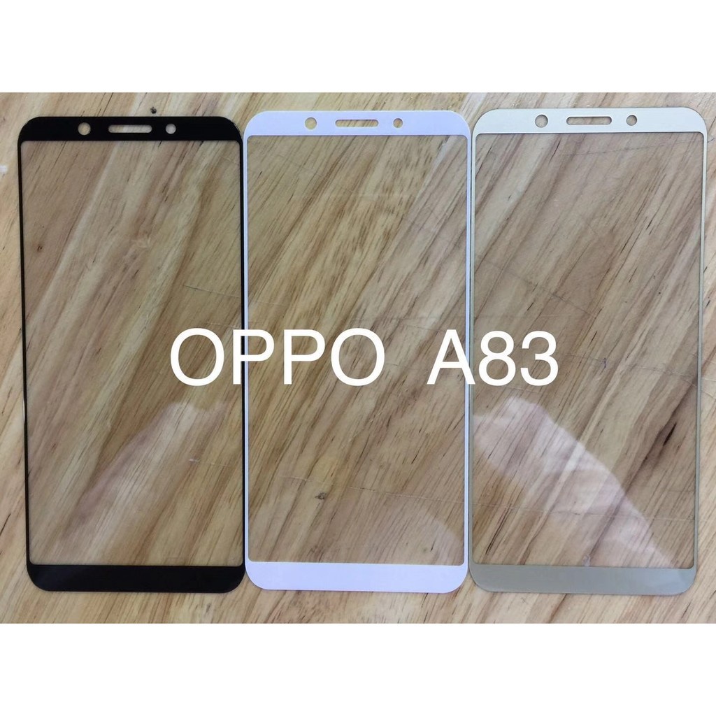 Kính cường lực bảo vệ toàn màn hình có viền màu cho OPPO A83