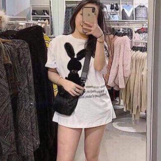 Áo phông thỏ oversize