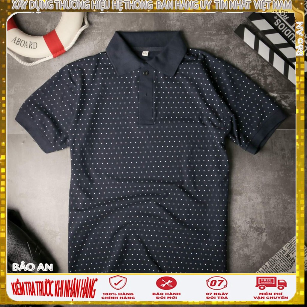 Áo thun họa tiết chấm bi nam cao cấp[Cung cấp Sỉ Toàn Quốc]
