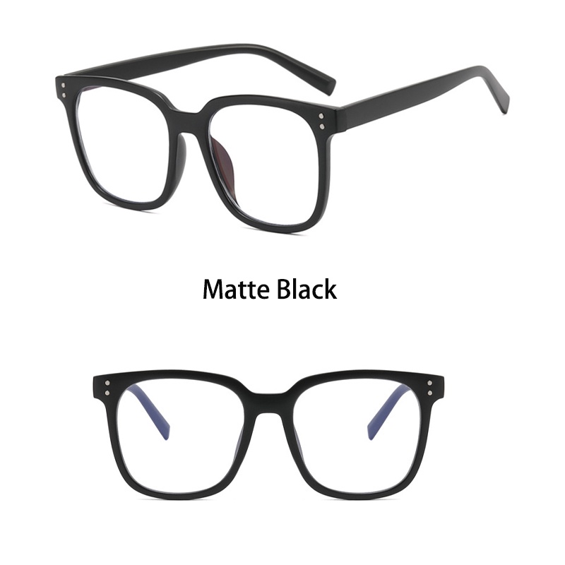 Mắt Kính Gọng Vuông Oversized TR90 Chống Bức Xạ