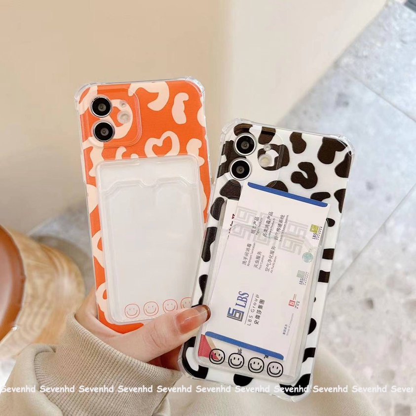 Ốp Điện Thoại Mềm Trong Suốt Họa Tiết Bò Sữa Cho iPhone 14 13 12 11 Pro Max X XR Xs Max 8 7 6 6s Plus SE 2020