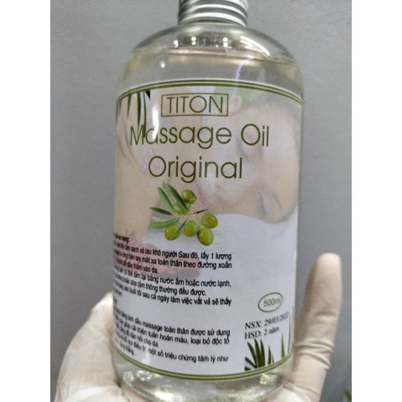 Dầu masage body  truyền thống không mùi siêu trơn , mềm 500ml