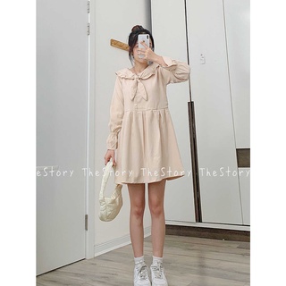 Đầm babydoll nơ [STORY] D638 (ảnh thật)