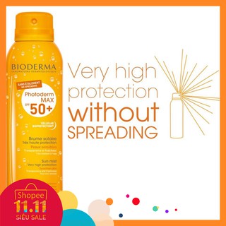 Xịt Chống Nắng Bioderma Photoderm Max Brume Solaire SPF 50+