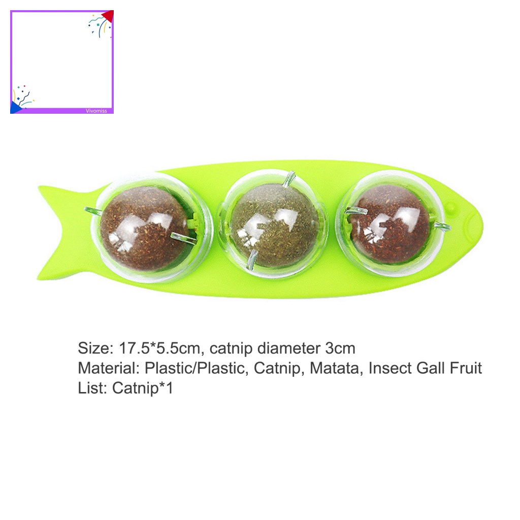 Quả Bóng Catnip Gắn Tường Sáng Tạo Thoải Mái Cho Mèo Cưng