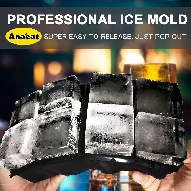 Khuôn Anaeat Dùng Làm Bánh Kem/ Kẹo/ Sô Cô La Đông Lạnh Bằng Silicon Kiểu Vuông Sử Dụng Đơn Giản Và Tiện Lợi