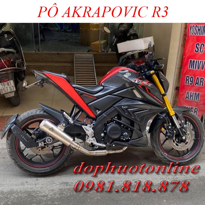 Pô Akrapovic R3 - MẪU MỚI <DPOL>