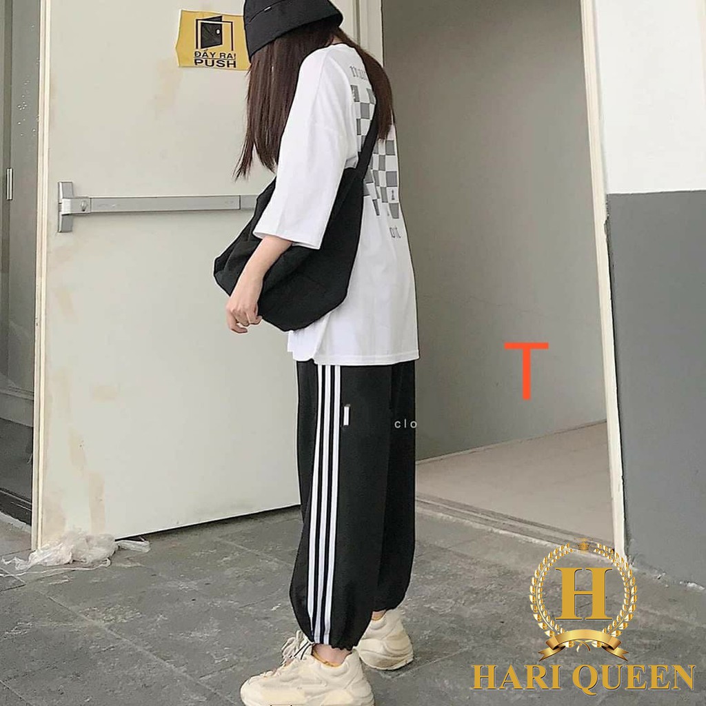 Sét quần 3 sọc chun gấu +áo ô cờ DTR0720