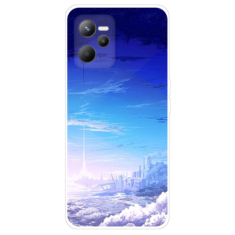 Ốp Điện Thoại TPU Dẻo Họa Tiết Hoạt Hình Dễ Thương Cho Realme C35 Realme C35